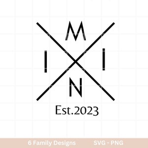 Family names plotter file Dad svg Mom svg Mini svg Cricut Silhouette Studio Family outfit Boss Shirt svg Initials png image 4