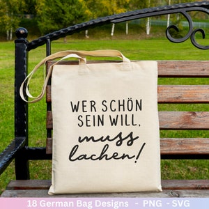 Deutsche Sprüche für Beutel Plotterdatei Taschensprüche Bundle svg