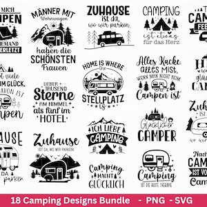 Fichier traceur camping caravane svg, fichier traceur camping-car, dictons de camping, lettrage dictons de camping - camping-car svg - cadeau campeur