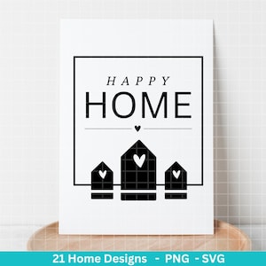 Plotter file Home svg Home lettering sayings svg Clipart plotter file German Cricut Silhouette Studio plotter file digital image 7