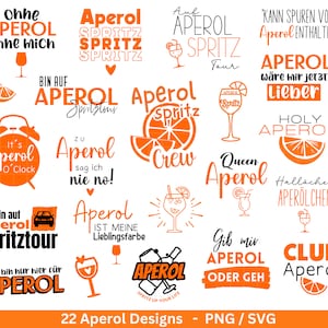 German plotter file Aperol svg png bundle - Holy Aperoli svg - Aperol Spritztour svg - Cricut Silhouette Studio plotter file SVG