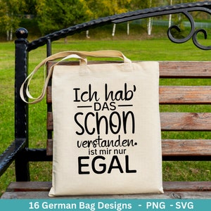 Deutsche Sprüche für Beutel Plotterdatei Taschensprüche Bundle svg Jutetasche plotten svg Cricut Silhouette Eine von den Juten Bild 7