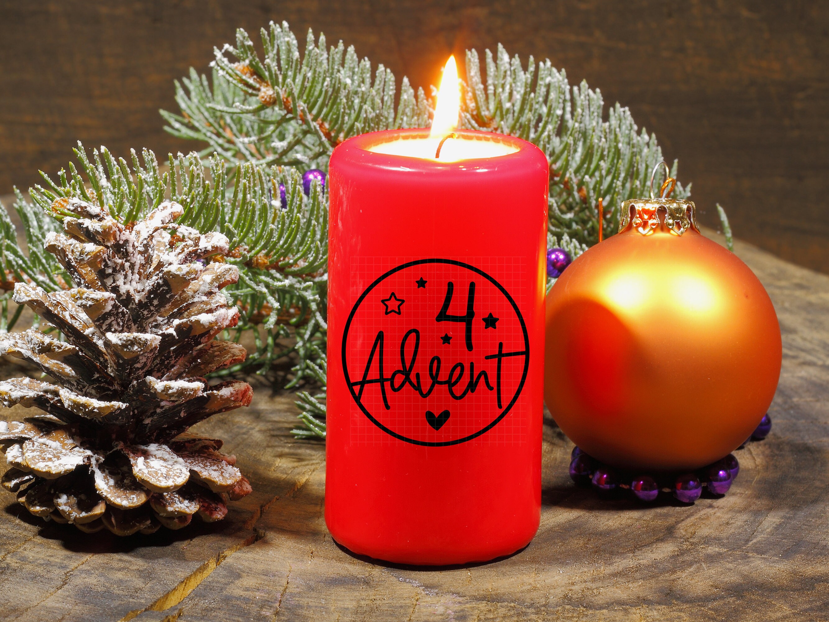 6 Pezzi Di Tatuaggi A Candela Di Natale, Candele Di Natale Tatuaggi Di Candela Stampa A Trasferimento D