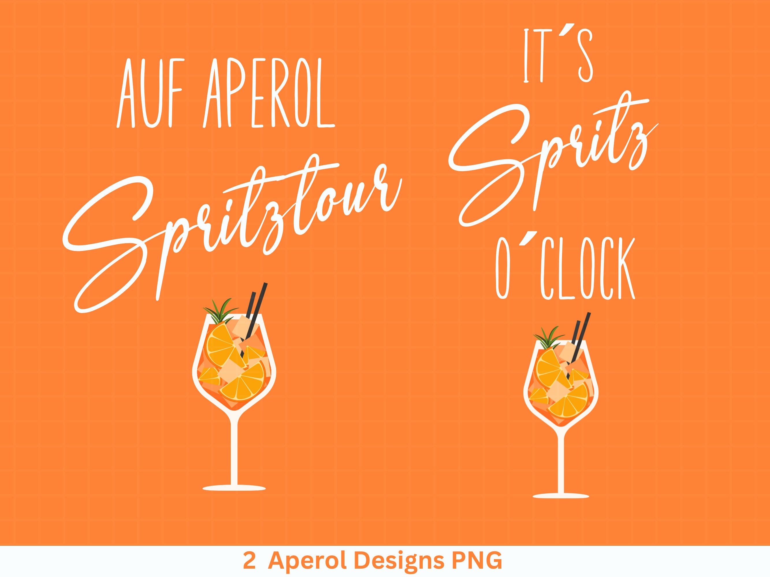 Aperol Spritz Glass Machine Embroidery Design 