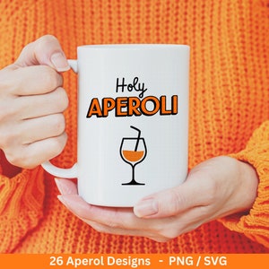 Deutsche Plotterdatei Aperol svg png Bundle Holy Aperoli svg Aperol Spritztour svg Cricut Silhouette Studio Plotterdatei SVG Bild 8