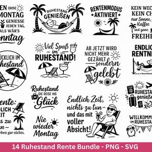 Plotter file pension - pensioner sayings - gift pension - heart svg - retirement svg - German sayings - laser file pension - retirement gift