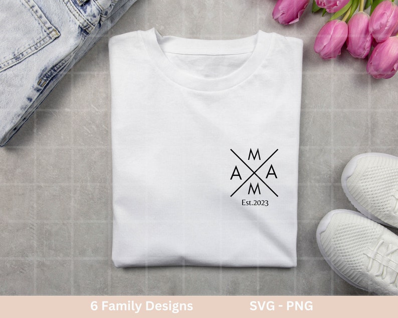 Family names plotter file Dad svg Mom svg Mini svg Cricut Silhouette Studio Family outfit Boss Shirt svg Initials png image 8