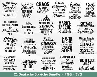 German sayings for bags plotter file - bag sayings svg - jute bag plotting svg - Cricut Silhouette - mug sayings svg - gift