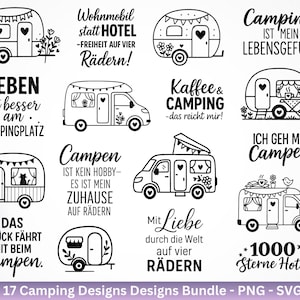 Archivo de trazador alemán Camping Svg Caravana Svg, Archivo de trazador Camper, Refranes de camping, Camping autocaravana, Archivo láser Inicio Svg - Camper