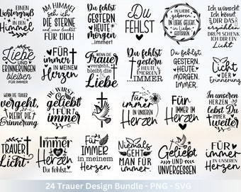 Plotter file for mourning - farewell SVG - Candle sayings for mourning - Grave lights with German sayings - You are missed SVG - Comfort light SVG - Saying goodbye