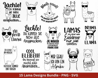 Llama plotter file - No Drama Llama SVG - Llama SVG - Smile, you can't spit on them all - Llama laser file - Funny Llama SVG - Cricut