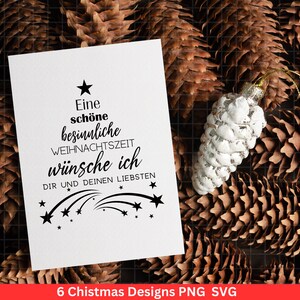 Christmas plotter file svg png plotter file home lettering christmas german silhouette cricut download christmas houses image 5