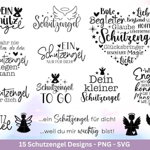 Plotterdatei Schutzengel - Engel svg - Deutsche Sprüche - Laserdatei Schutzengel - Schlüsselanhänger Sprüche - Schutzengel svg - Cricut svg
