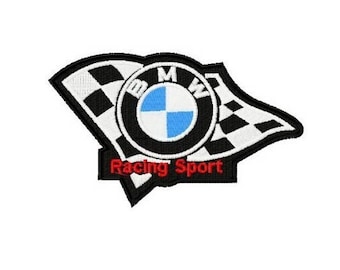 Embroidered Patch - Automobile Motorcycle Racing Logo Flag