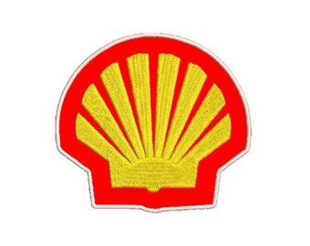 Shell logo embroidered patch