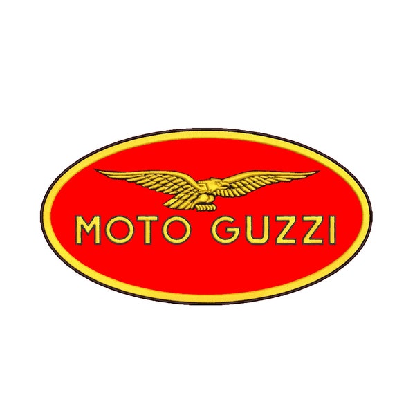 Toppa ricamata moto Guzzi