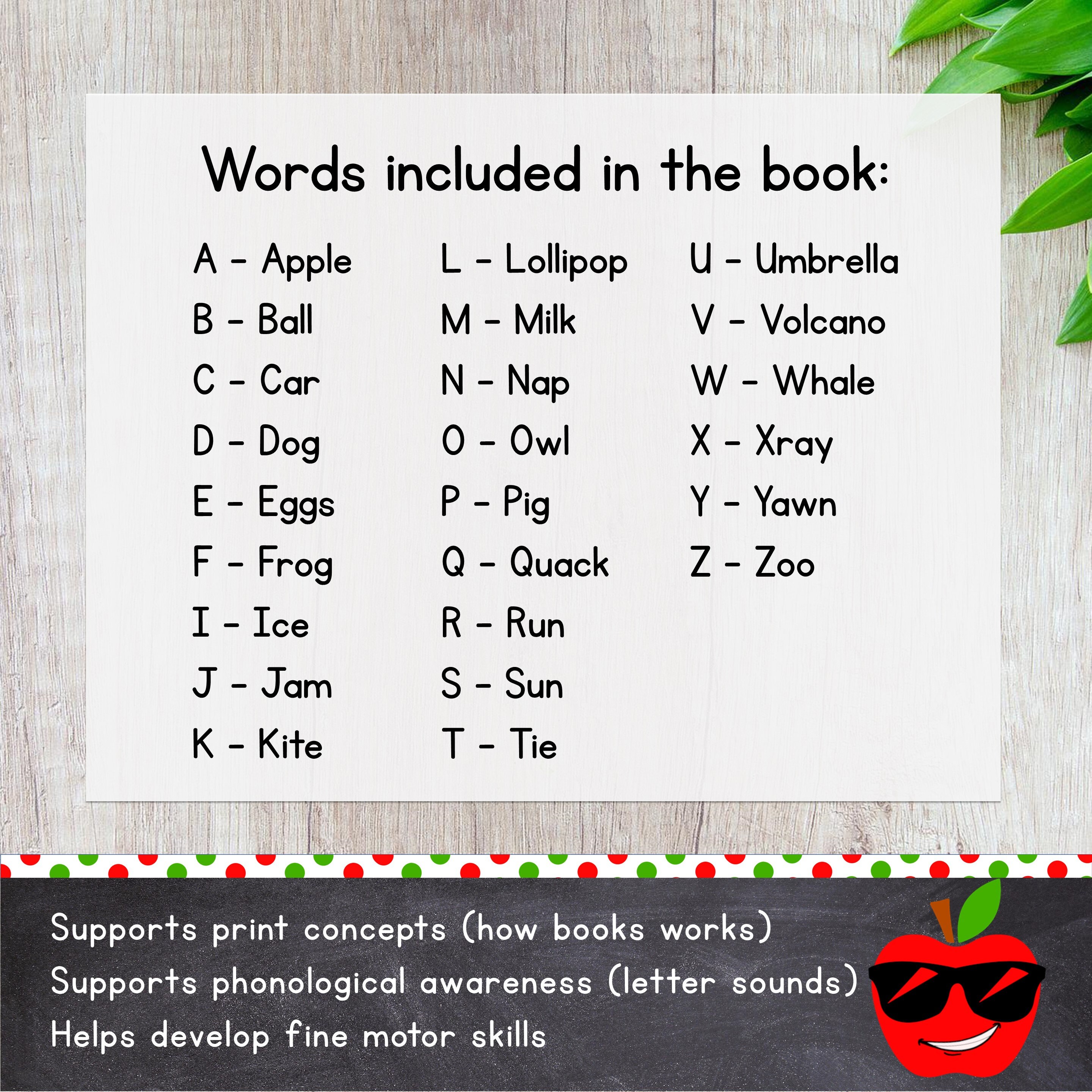 Printable Alphabet Book for Prek and Kindergarten Black and White Coloring Pages for Educational ...