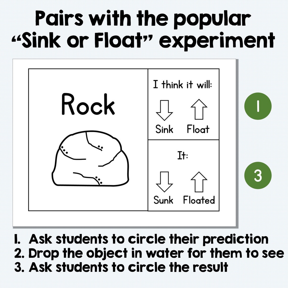 Sink or Float Science Activity Packet: Preschool & Early Elementary ...