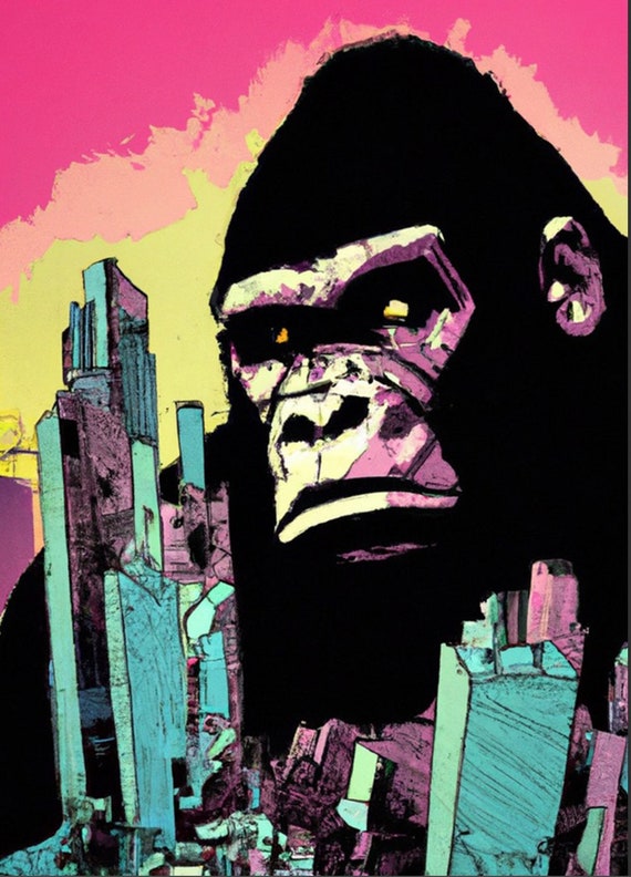 King Kong Print Etsy
