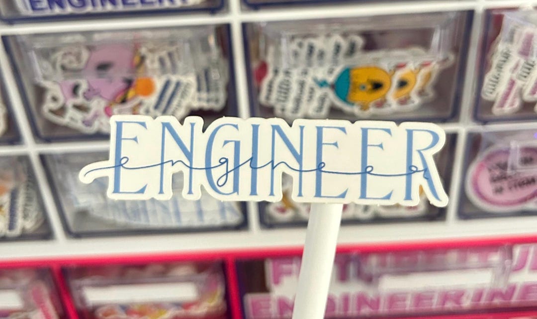 Engineer Sticker | Engineering Laptop Sticker | Gift for Engineers ...
