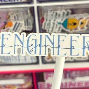 Engineer Sticker | Engineering Laptop Sticker | Gift for Engineers | Engineering Major | Future Engineer | Engineering Student | Engineer