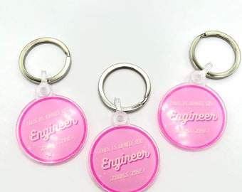 This is what an Engineer Looks Like Mini Keychain | Gift for Engineers | Engineering Keychain | Engineering Empowerment