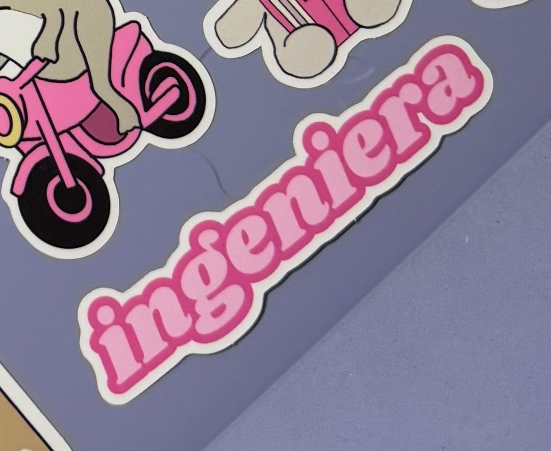 Ingeniera Sticker | Engineering Empowerment | Engineering Stickers ...