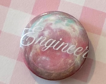 Engineer Button | Engineering Pin | Backpack Pin | Engineer Cute Gift