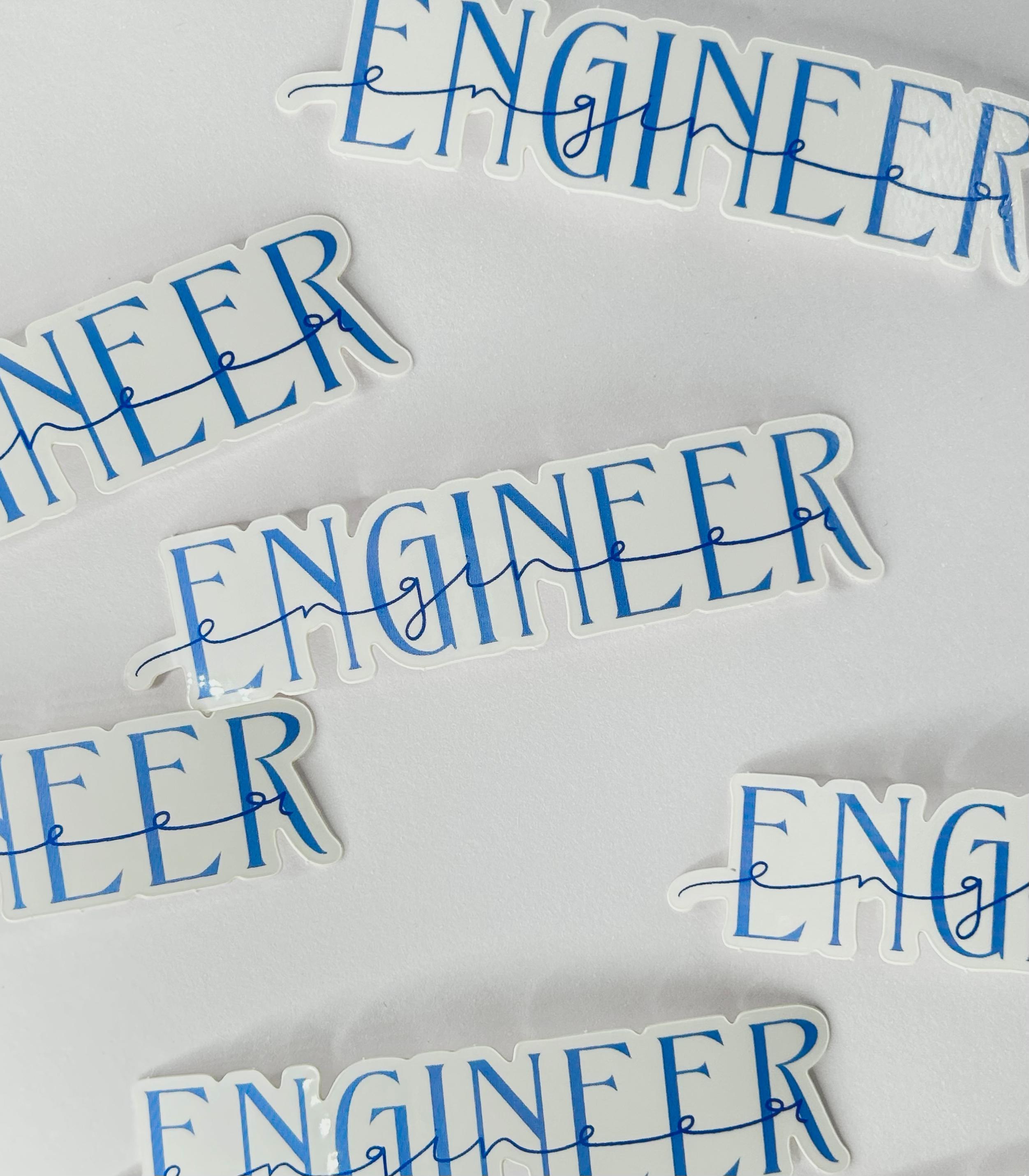 Engineer Sticker | Engineering Laptop Sticker | Gift for Engineers ...