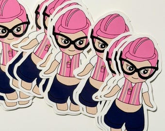 Engineer Pink Hardhat Sticker