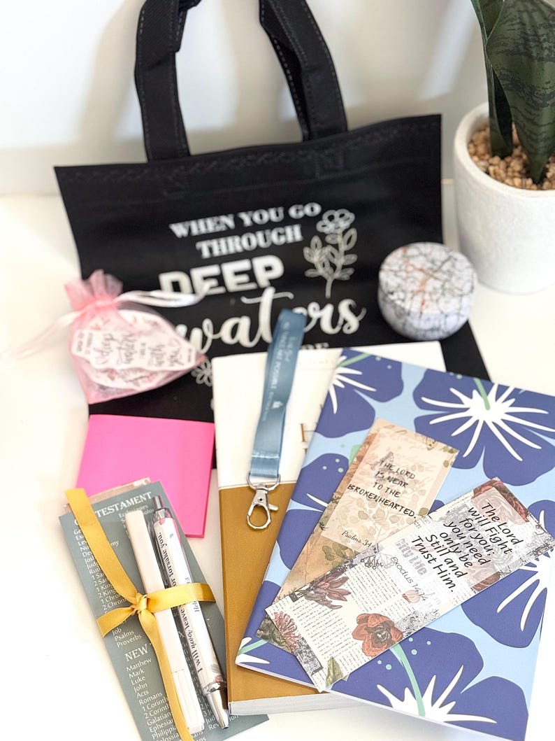 Christian Care Package, Faith-Based Gift, Friend Gift, Faith Over Fear, Gift for Her, Bible Study Gift Box, Gift for Christians, Bundle Box