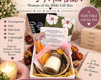 Martha Bible Study Gift Box for Women, Women of the Bible Study Kit, Christian Gift Box, Faith-Based Gift for Her