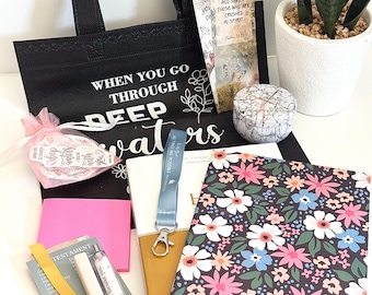 Bible Study Starter Kit, Christian Stationery Gift Set for Women, Bible Study Gift Box, Faith-Based Gift, Encouragement Gift