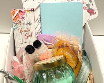 Mary Mother of Jesus Bible Study Gift Box for Women, Christian Care Package, Christian Gift Box, Prayer Journal Kit, Devotional Box