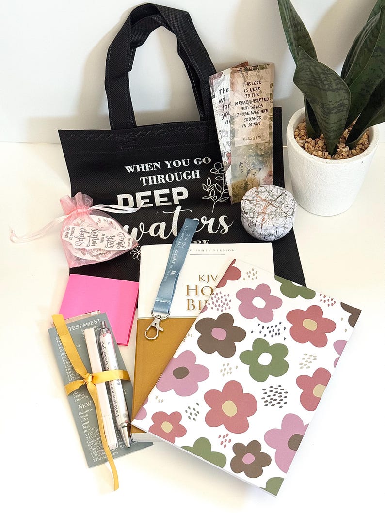 Christian Care Package, Faith-Based Gift, Friend Gift, Faith Over Fear, Gift for Her, Bible Study Gift Box, Gift for Christians, Bundle Box