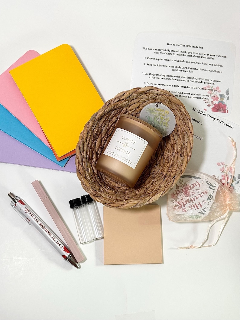 Ruth Bible Study Gift Box, Christian Care Package, Gift for Christian, Bundle Gift for Her, Faith Boho Bible Study Gift, Devotional Gift Box