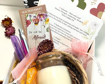 Deborah Bible Study Box, Christian Care Package, Faith-Based Gift, Friend Gift, Faith Over Fear, Gift for Her, Bible Gift Box, Bundle Box