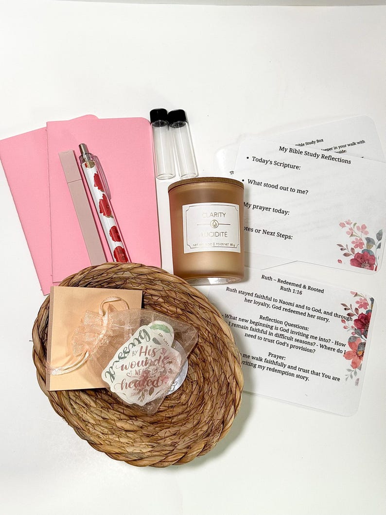 Ruth Bible Study Gift Box, Christian Care Package, Gift for Christian, Bundle Gift for Her, Faith Boho Bible Study Gift, Devotional Gift Box