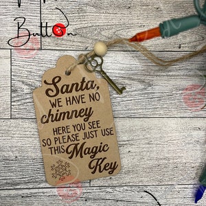 Schlüsselanhänger oder Türhänger des Weihnachtsmanns