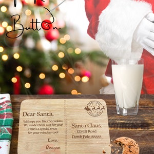 Cookies for Santa Postcard Tray