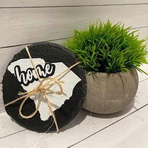 personalized slate coasters, state coasters; gifts; housewarming gift