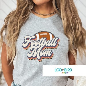 Football Mom Shirt, Sports Mom Shirt, Retro Football Mom Shirt, Cute Football Mom Shirt, Shirt for Sports Mom, Gift for Mom, Football Tshirt
