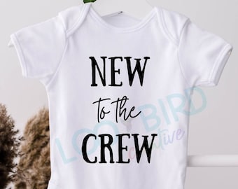 New to the Crew Svg, SVG für Baby Onsie, Svg für neues Baby, Baby Onsie, Im neu hier, Png für Baby Onsie, Neue Baby Cut Datei, SVG für Cricut