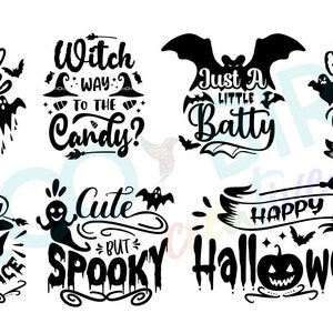 Halloween SVG PNG JPG Bundle, Lustiges Shirt Design Svg, Halloween Zitat Png, Lustige Fall Cut Datei für Cricut, Halloween Sublimation, Spooky Svg
