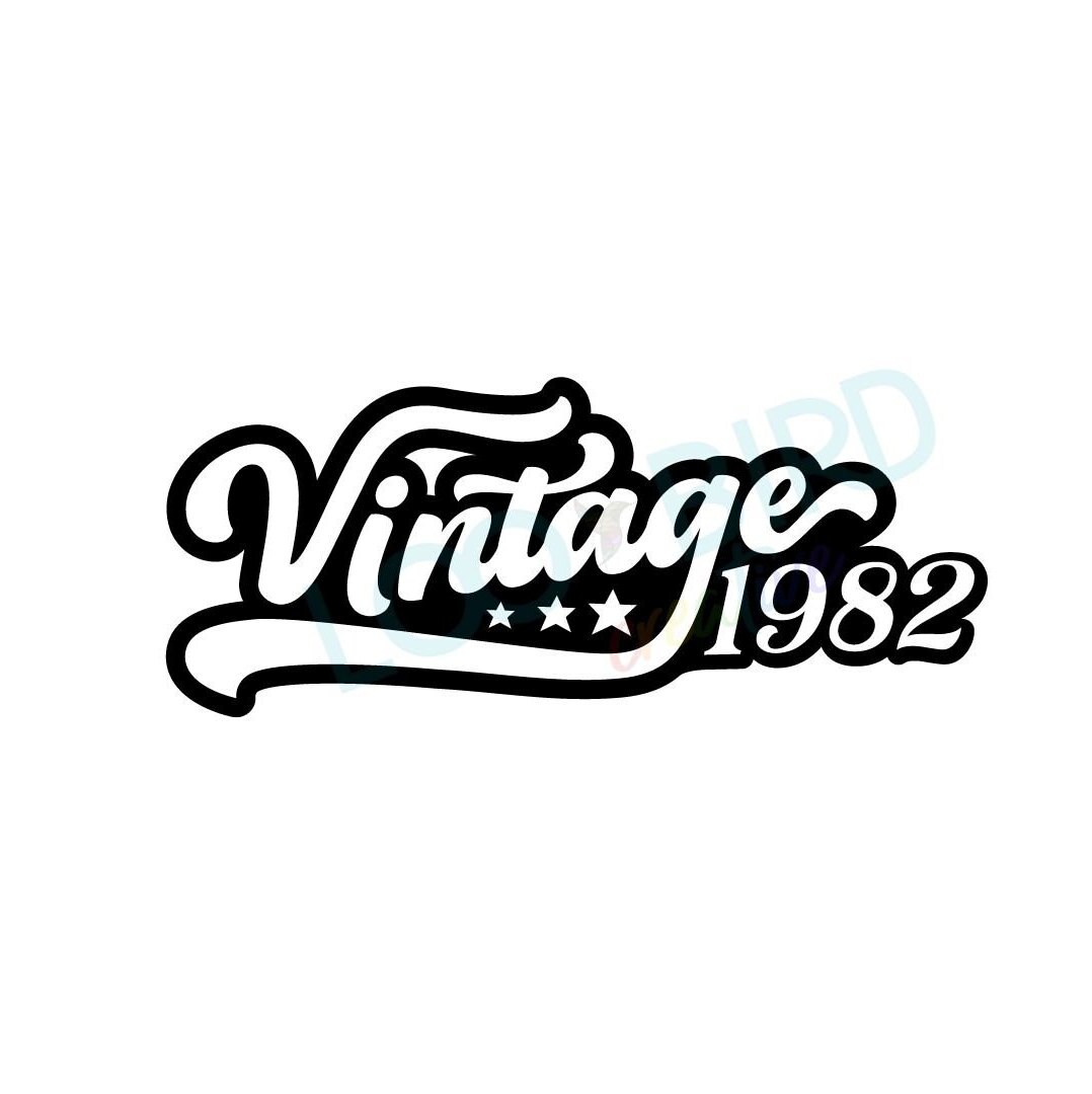 Vintage 1982 Svg, 40th Birthday SVG, Born in 1982 Svg, SVG for Birthday ...