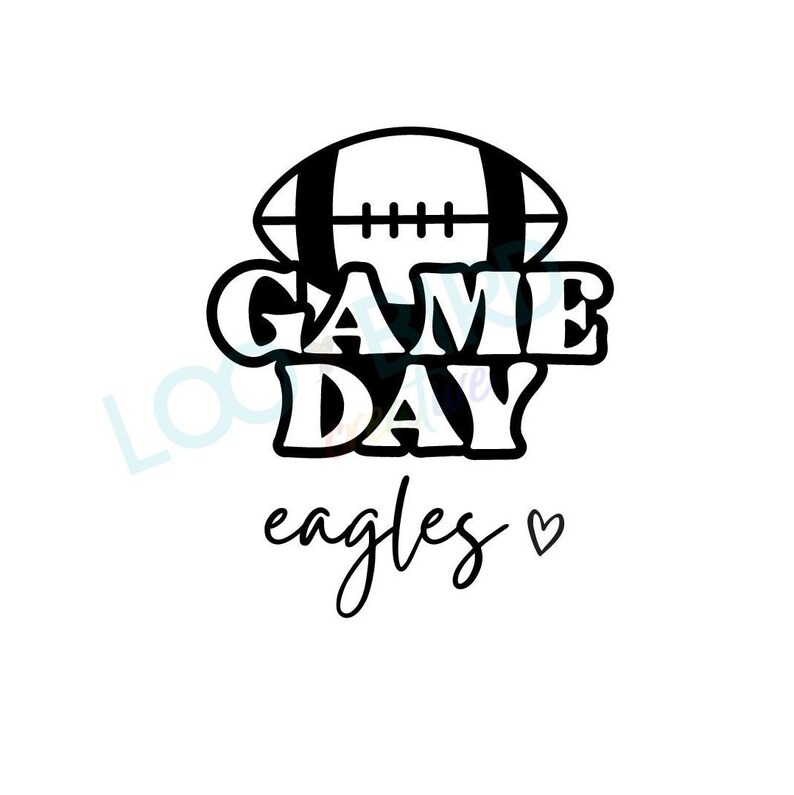 Game Day Eagles Svg Football Svg Game Day SVG for Shirt Etsy