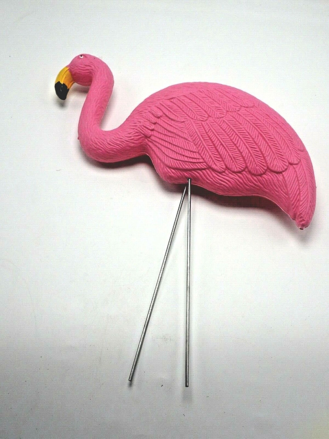 Pink Flamingo Lawn Ornament Statue Decoration Plastic Yard Etsy