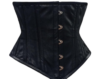 Corpete de algodão modelador com armação de aço resistente para treinamento de cintura, cincher Waspie - Corpete Underbust