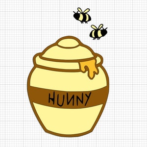 Winnie de Poeh taart Topper SVG