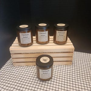 PATCHOULI AMBER - 100% soy wax candle